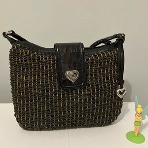 Beautiful Brighton Bag Leather and  Woven.